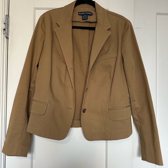 Ralph Lauren Brown Blazer Size 14 (runs small) - Picture 6 of 7